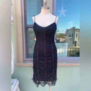 Betsey Johnson gothic ribbon net dress - Black sz M